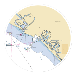 Mariners Point Fuel Dock (Long Beach, CA) NOAA Chart Sticker