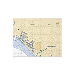 SeaGate Yacht Club (Long Beach, CA) NOAA Chart Jigsaw Puzzle