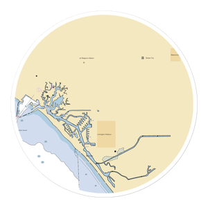 SeaGate Yacht Club (Long Beach, CA) NOAA Chart Sticker