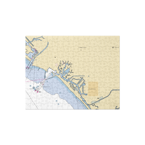 Sunset Aquatic Shipyard (Long Beach, CA) NOAA Chart Jigsaw Puzzle