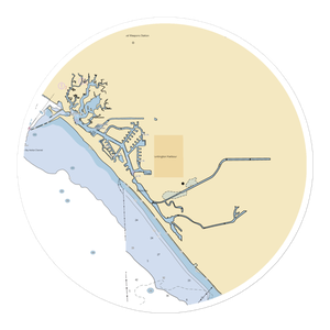 Davenport Marina (Long Beach, CA) NOAA Chart Sticker