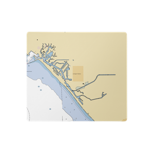 Huntington Harbour Marina (Long Beach, CA) NOAA Chart  Gaming Mouse Pad