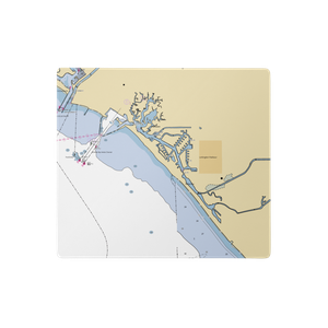 Huntington Harbour Yacht Club (Long Beach, CA) NOAA Chart  Gaming Mouse Pad