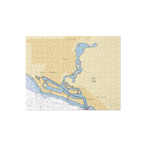 Bayside Village Mobile Home Park & Marina (Newport Beach, CA) NOAA Chart Jigsaw Puzzle