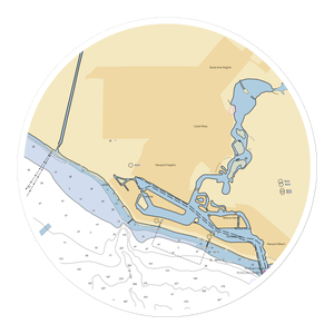 Swales Anchorage (Newport Beach, CA) NOAA Chart Sticker