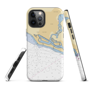 Newport Harbor Yacht Club (Newport Beach, CA) NOAA Chart  Tough iPhone Case