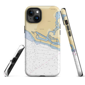 Lido Isle Yacht Club (Newport Beach, CA) NOAA Chart  Tough iPhone Case