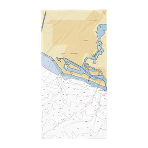 Lido Yacht Anchorage (Newport Beach, CA) NOAA Chart Towel