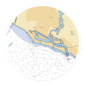 Lido Yacht Anchorage (Newport Beach, CA) NOAA Chart Sticker