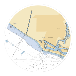 Harbor Marina (Newport Beach, CA) NOAA Chart Sticker