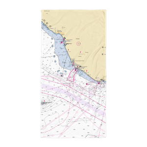 Channel Islands Harbor Master (Port Hueneme Cbc Base, CA) NOAA Chart Towel