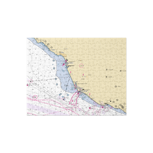 Channel Islands Harbor Fuel Dock (Port Hueneme Cbc Base, CA) NOAA Chart Jigsaw Puzzle