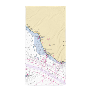 Channel Islands Harbor Fuel Dock (Port Hueneme Cbc Base, CA) NOAA Chart Towel