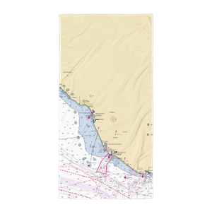 Ventura Harbor Boatyard (Ventura, CA) NOAA Chart Towel