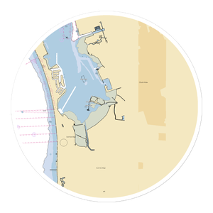 Safe Harbor South Bay (San Diego, CA) NOAA Chart Sticker