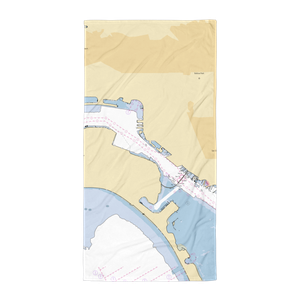 Fifth Avenue Landing (San Diego, CA) NOAA Chart Towel