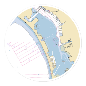 Fiddler's Cove Marina & RV Park (Coronado, CA) NOAA Chart Sticker