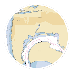 Point Loma Yacht Club (San Diego, CA) NOAA Chart Sticker