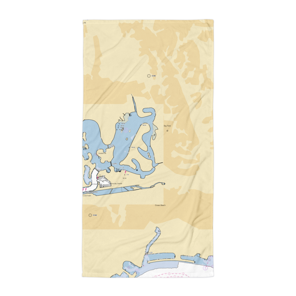 Hilton San Diego Resort & Marina (San Diego, CA) NOAA Chart Towel 