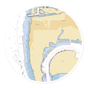 Half Moon Marina (San Diego, CA) NOAA Chart Sticker