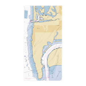 High Seas Fuel Dock (San Diego, CA) NOAA Chart Towel