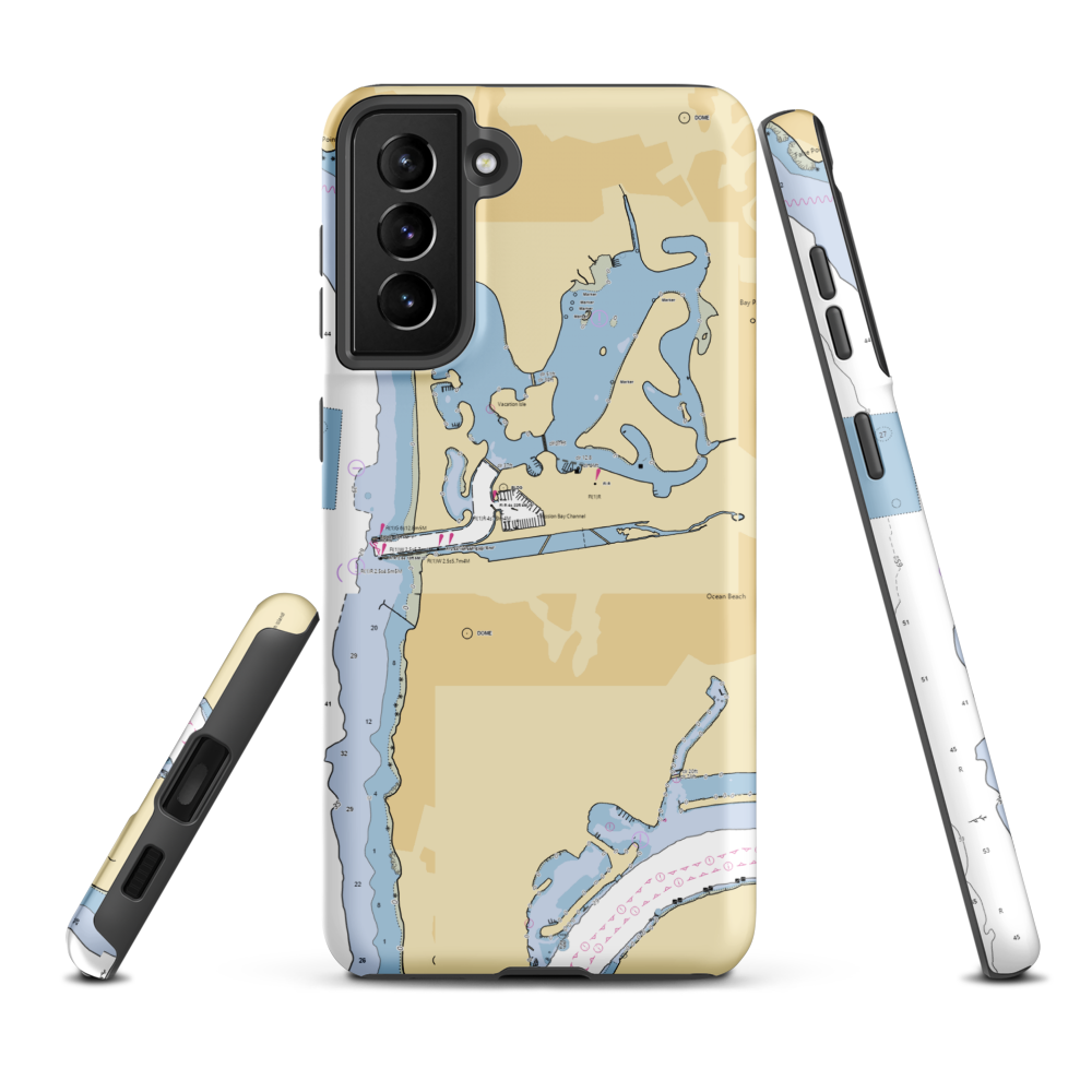 Seaforth Marina (San Diego, CA) NOAA Chart Samsung Phone Case Samsung Galaxy S21 Plus model shown