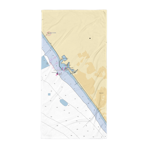 Oceanside Harbor Marina (Carlsbad, CA) NOAA Chart Towel