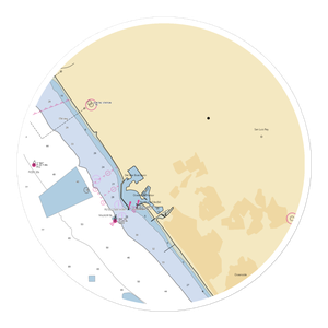 Del Mar Marina (Carlsbad, CA) NOAA Chart Sticker