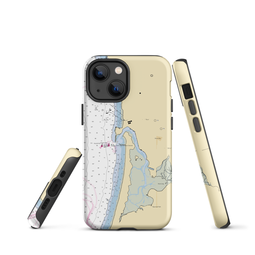 Morro Bay Boatyard (Morro Bay, CA) NOAA Chart  Tough iPhone Case iPhone 13 mini model shown