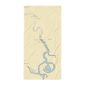 Mossdale Mobile Home & Docks (Lathrop, CA) NOAA Chart Towel