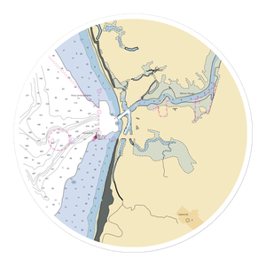 Woodwards Marine (Moss Landing, CA) NOAA Chart Sticker