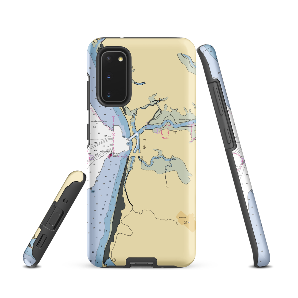 Moss Landing Harbor District (Moss Landing, CA) NOAA Chart Samsung Phone Case Samsung Galaxy S20 model shown
