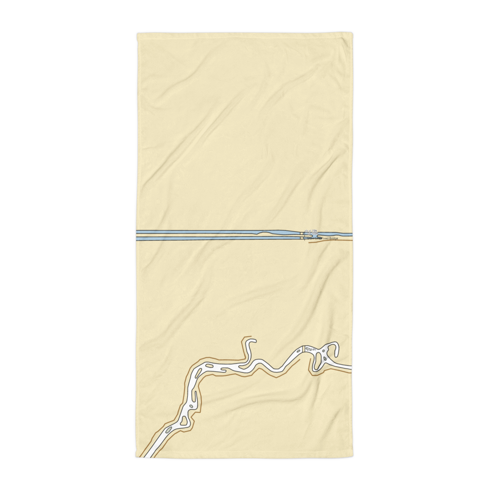 Tracy Oasis Marina-Resort (Stockton, CA) NOAA Chart Towel 