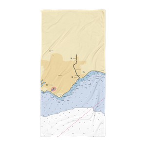 Capitola Boat and Bait (Santa Cruz, CA) NOAA Chart Towel