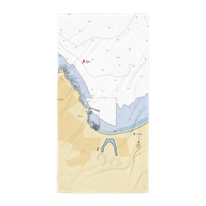 Breakwater Cove Marina (Monterey, CA) NOAA Chart Towel