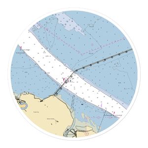 Coyote Point Yacht Club (San Mateo, CA) NOAA Chart Sticker