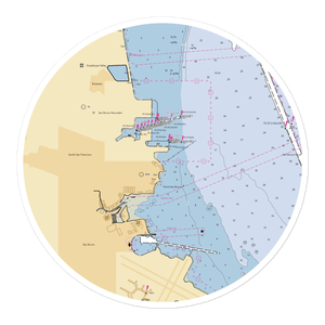 Oyster Point Fuel Dock (Brisbane, CA) NOAA Chart Sticker