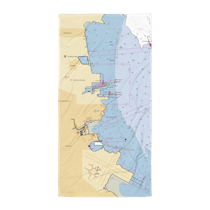 Oyster Point Marina (Brisbane, CA) NOAA Chart Towel