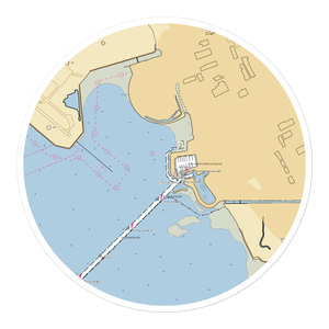 San Leandro Marina (Oakland, CA) NOAA Chart Sticker