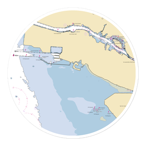 Ballena Bay Yacht Club (Alameda, CA) NOAA Chart Sticker