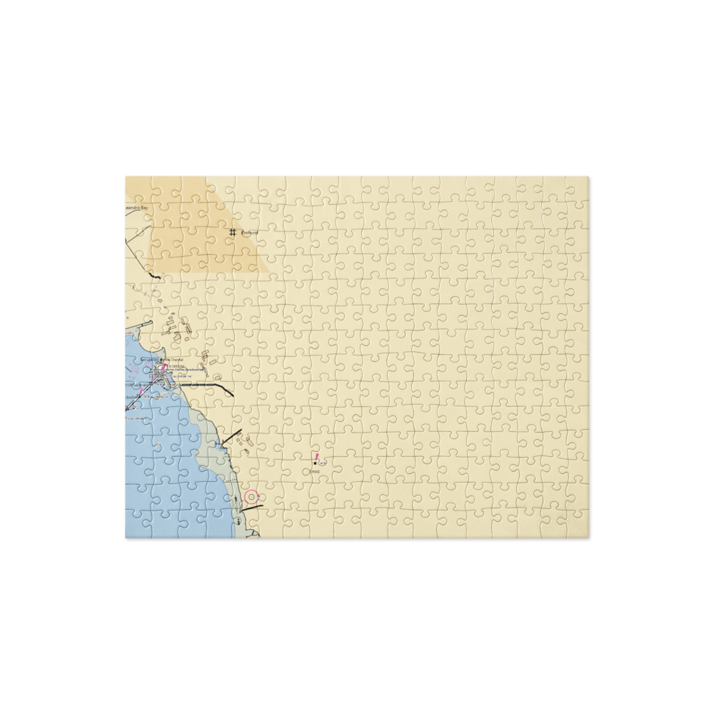 Lake Chabot (San Leandro, CA) NOAA Chart Jigsaw Puzzle 