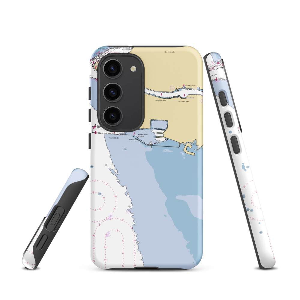 San Francisco Boatworks (San Francisco, CA) NOAA Chart Samsung Phone Case Samsung Galaxy S23 model shown