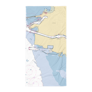 Bay View Boat Club (San Francisco, CA) NOAA Chart Towel