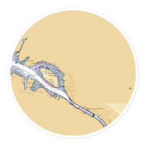 Jack London Square Marinas (Oakland, CA) NOAA Chart Sticker