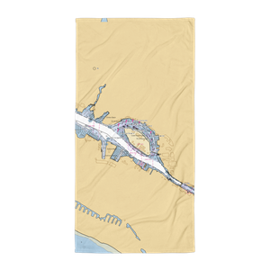 Oakland Marina North Embarcadero Cove (Oakland, CA) NOAA Chart Towel