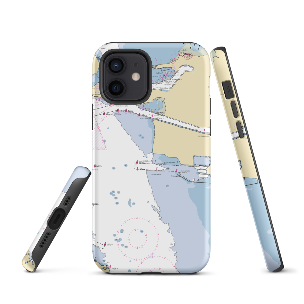 South Beach Yacht Club (San Francisco, CA) NOAA Chart  Tough iPhone Case iPhone 12 model shown
