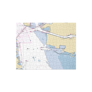 South Beach Yacht Club (San Francisco, CA) NOAA Chart Jigsaw Puzzle