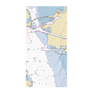 South Beach Yacht Club (San Francisco, CA) NOAA Chart Towel