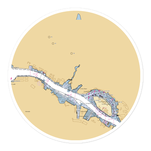 Port of Oakland Channel Estuary Park (Oakland, CA) NOAA Chart Sticker