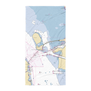 Treasure Isle Marina (San Francisco, CA) NOAA Chart Towel